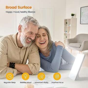 LASTAR 10000 Lux Sun Lamp with Timer & Adjustable Brightness