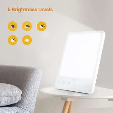 LASTAR 10000 Lux Sun Lamp with Timer & Adjustable Brightness