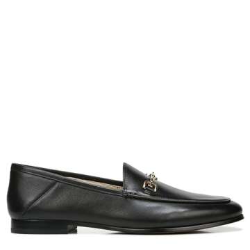 Sam Edelman Women's Loraine Loafer, Black Leather, 7.5