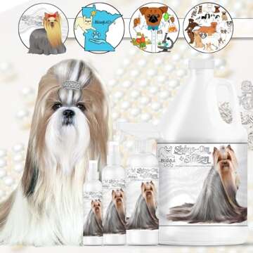 The Blissful Dog Shine-On + Sheen Coat Dog Spray, Easy-to-Use Dog Conditioner, Sensitive Skin-Friendly Leave-in Conditioner for Dogs, Detangler Spray, 8 oz.