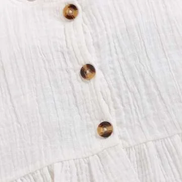 KONIGHT Kids Toddler Infant Baby Girls Summer Shorts Outfits Cotton Ruffles Sleeveless Shirt Tops+Short Pants 2Pc Clothes Set