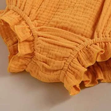 KONIGHT Kids Toddler Infant Baby Girls Summer Shorts Outfits Cotton Ruffles Sleeveless Shirt Tops+Short Pants 2Pc Clothes Set