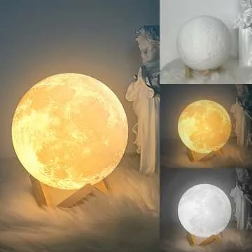 Balkwan Moon Lamp – 5.9" Touch Control Night Light