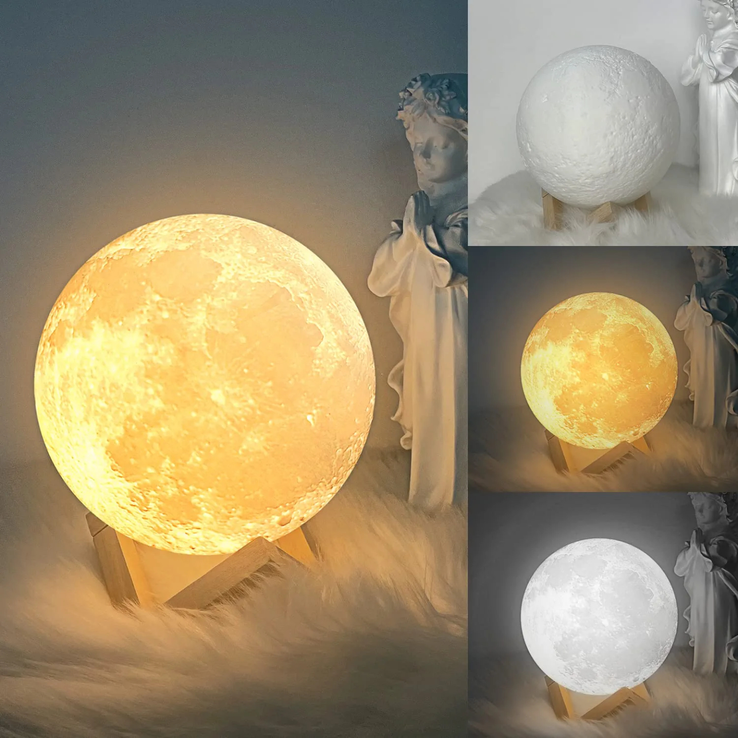Balkwan Moon Lamp – 5.9" Touch Control Night Light