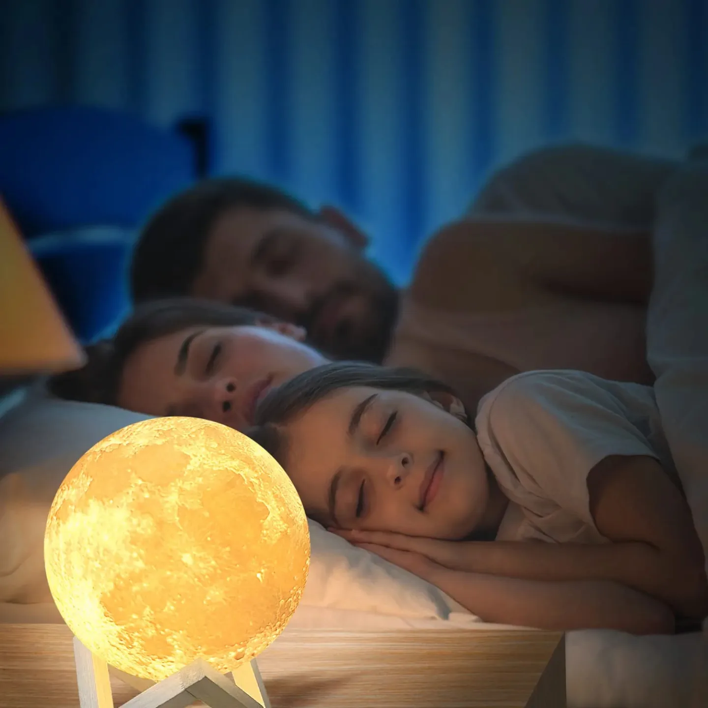 Balkwan Moon Lamp – 5.9" Touch Control Night Light