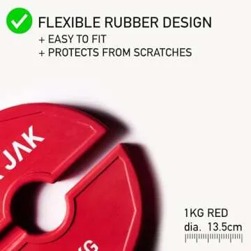 Bar Jak Micro Plates. 1 KG / 2.2 LBS Dumbell Fractional Weight Plate, x4 Pieces, Dumbell Weights, Kettlebell weights Training, Strength Training Micro Plates Weight Plate