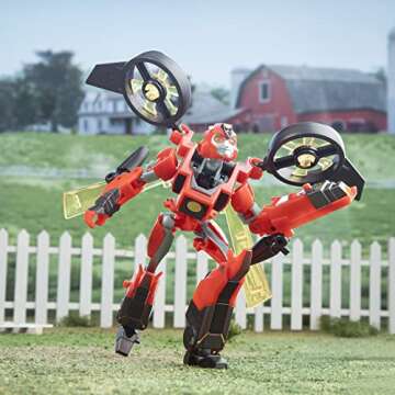 Transformers Toys EarthSpark Deluxe Class Terran Twitch Action Figure, 5-Inch, Robot Toys for Kids Ages 6 and Up