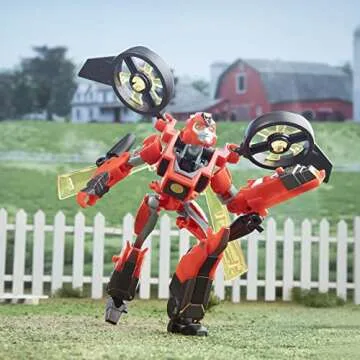 Transformers Toys EarthSpark Deluxe Class Terran Twitch Action Figure, 5-Inch, Robot Toys for Kids Ages 6 and Up