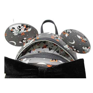 Loungefly Disney Mickey and Minnie Mouse Halloween Womens Double Strap Shoulder Bag Purse