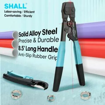 Pex Crimping Tool Kit with Hose Cutter & Clamps