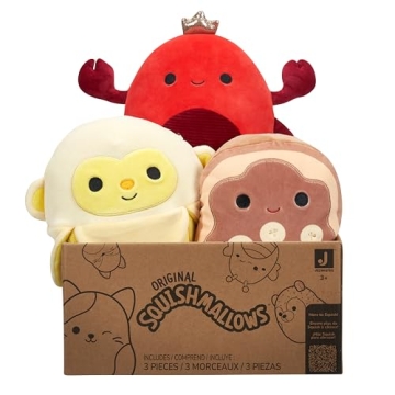 Squishmallows 8" Mystery Plush Pack - 3 Surprise Toys