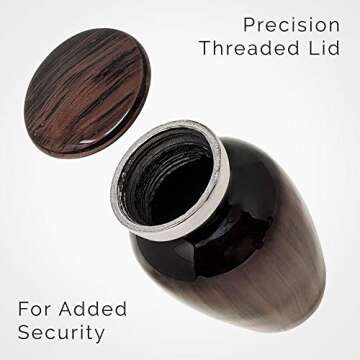 Small Cremation Urn for Human Ashes Keepsake - Miniature Memorial Urns for Ashes, Personal Cremation Keepsake for Ashes, Mini Ash Holder, Elegant Tribute for Loved Ones, Compact Memorial Container