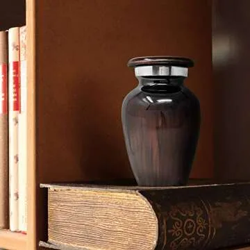 Small Cremation Urn for Human Ashes Keepsake - Miniature Memorial Urns for Ashes, Personal Cremation Keepsake for Ashes, Mini Ash Holder, Elegant Tribute for Loved Ones, Compact Memorial Container