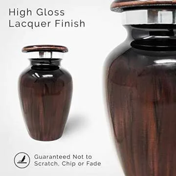 Small Cremation Urn for Human Ashes Keepsake - Miniature Memorial Urns for Ashes, Personal Cremation Keepsake for Ashes, Mini Ash Holder, Elegant Tribute for Loved Ones, Compact Memorial Container