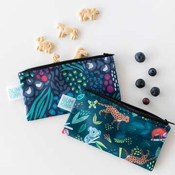 Bumkins Reusable Snack Bags for Eco-Friendly Lunch Packing