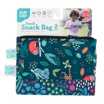 Bumkins Reusable Snack Bags for Eco-Friendly Lunch Packing