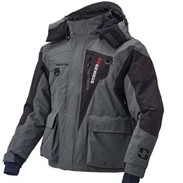 Striker Men's Fishing-Jackets, Gray/Black, X-Large