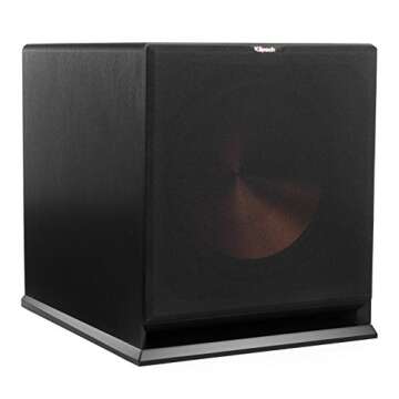 Klipsch R-115SW Subwoofer,Brushed Black Polymer Veneer