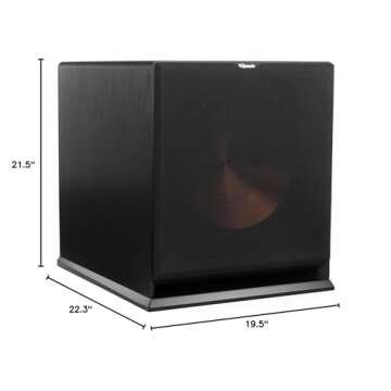 Klipsch R-115SW Subwoofer,Brushed Black Polymer Veneer