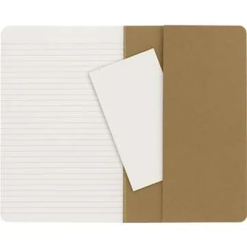 Moleskine Cahier Journal, Soft Cover, Large (5" x 8.25") Ruled/Lined, Black, 80 Pages (Set of 3)