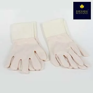 BARNABAS BLATTGOLD: Cotton Gold Leaf Gilding Gloves - Perfect Snug Fit - Maximize Feeling in Fingers - 2 pairs