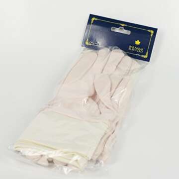 BARNABAS BLATTGOLD: Cotton Gold Leaf Gilding Gloves - Perfect Snug Fit - Maximize Feeling in Fingers - 2 pairs