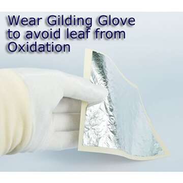 BARNABAS BLATTGOLD: Cotton Gold Leaf Gilding Gloves - Perfect Snug Fit - Maximize Feeling in Fingers - 2 pairs