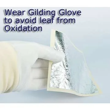 BARNABAS BLATTGOLD: Cotton Gold Leaf Gilding Gloves - Perfect Snug Fit - Maximize Feeling in Fingers - 2 pairs