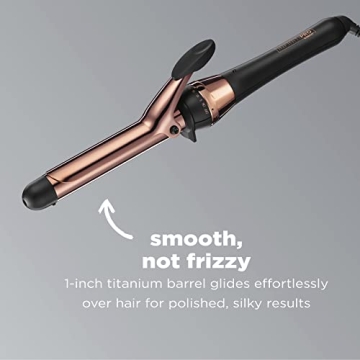 Stylish Titanium 1 Inch Curling Iron for All Hair Types