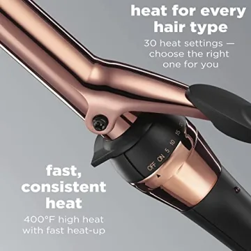 Stylish Titanium 1 Inch Curling Iron for All Hair Types