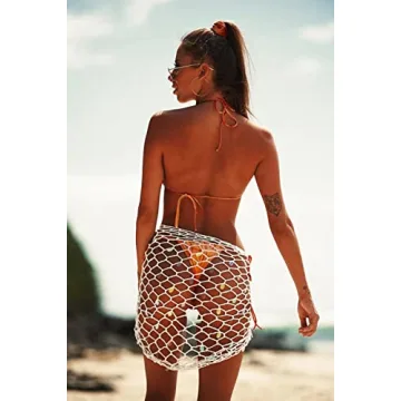 Stylish Crochet Triangle Bikini Cover Up Shawl for Women