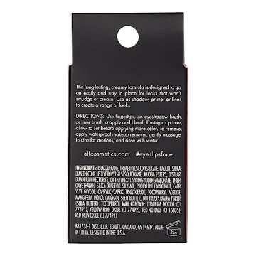 e.l.f. No Budge Cream Eyeshadow, 3-in-1 Eyeshadow, Primer & Liner With Crease-Resistant Color & Stay-Put Power, Vegan & Cruelty-Free, Canyon