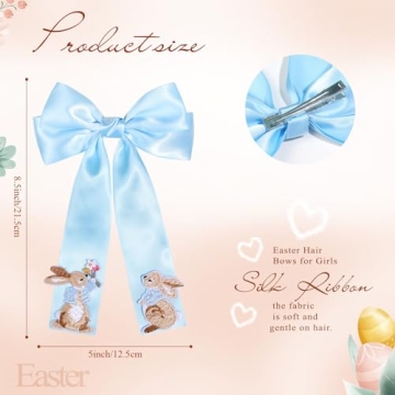 Charming NCMAMA Bunny Hair Bows for Girls