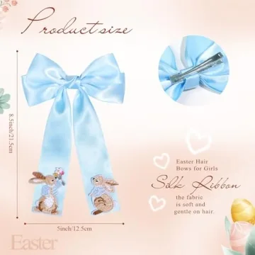 Charming NCMAMA Bunny Hair Bows for Girls