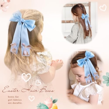 Charming NCMAMA Bunny Hair Bows for Girls