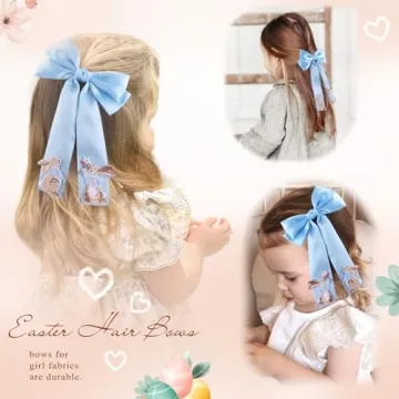 Charming NCMAMA Bunny Hair Bows for Girls