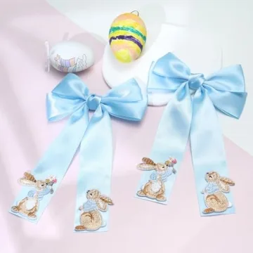 Charming NCMAMA Bunny Hair Bows for Girls