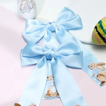 Charming NCMAMA Bunny Hair Bows for Girls