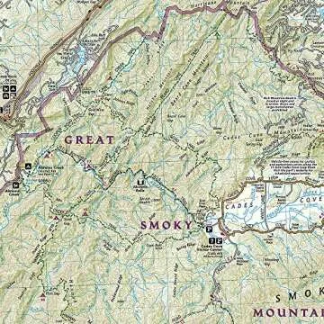 Explore Great Smoky Mountains with National Geographic Map