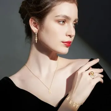 SANNIX 156Pcs Gold Letter Charms for DIY Jewelry Making