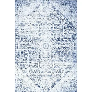 Stylish Indoor Outdoor Rug with Floral Design 5'3" x 7'2"