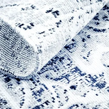 Stylish Indoor Outdoor Rug with Floral Design 5'3" x 7'2"