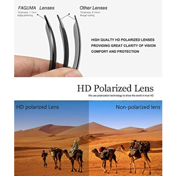 FAGUMA Sports Polarized Sunglasses for Men Outdoor UV400