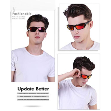 FAGUMA Sports Polarized Sunglasses for Men Outdoor UV400
