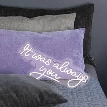 It was Always You Neon Sign - USB Powered 3D Wall Decor