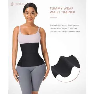 FeelinGirl Waist Trainer for Comfortable Body Shaping