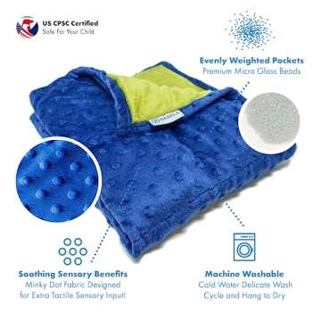 Harkla Weighted Lap Pad for Kids - Soft and Calming Comfort