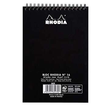 Rhodia Wirebound Pad 6X8.25 - Premium Quality Notepad Pack of 2