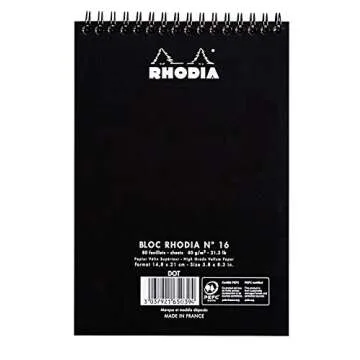 Rhodia Wirebound Pad 6X8.25 - Premium Quality Notepad Pack of 2