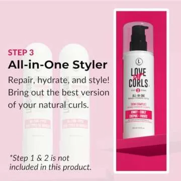 Love Ur Curls - Kinky Coily All in One Curl Cream Styler, Curling Cream for Curly Hair, Repair, Defi...